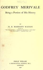 Cover of: Godfrey Merivale by Watson, H. B. Marriott