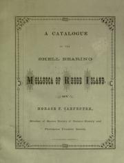 A catalogue of the shell bearing mollusca of Rhode Island