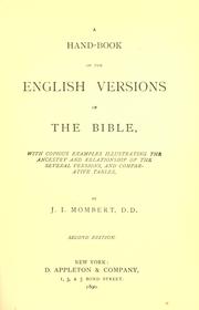 Cover of: hand-book of the English versions of the Bible
