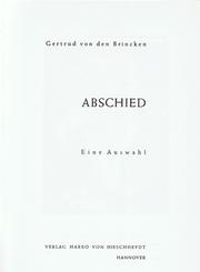 Cover of: Abschied: Eine Auswahl