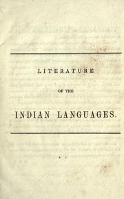 Cover of: A bibliographical catalogue of books, translations of the Scriptures, and other publications in the Indian tongues of the United States by Henry Rowe Schoolcraft