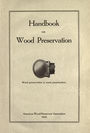 Cover of: Handbook on wood preservation ... by American Wood-Preservers' Association., American Wood-Preservers' Association.