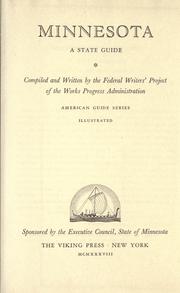 Cover of: Minnesota: a state guide