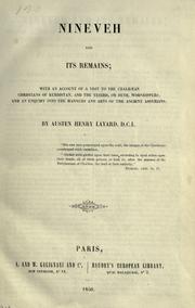 Cover of: Nineveh and its remains by Austen Henry Layard