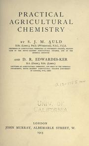 Cover of: Practical agricultural chemistry by Samuel James Mason Auld