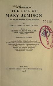 Cover of: A narrative of the life of Mary Jemison by James E. Seaver