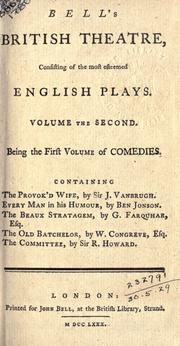 Cover of: The provok'd wife, a comedy: distinguishing also the variations of the theatre