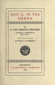 Cover of: Don Q. in the Sierra by K. Prichard