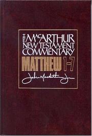 Cover of: Matthew 1-7 by John MacArthur