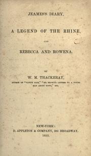 Cover of: Jeames's diary: A legend of the Rhine, and Rebecca and Rowena.