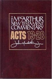 Cover of: Acts 13-28: New Testament Commentary (Macarthur New Testament Commentary Serie)