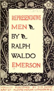 Cover of: Representative men. by Ralph Waldo Emerson