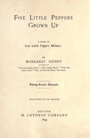 Cover of: Five little Peppers grown up by Margaret Sidney, Margaret Sidney