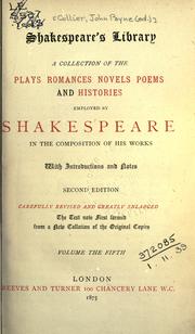 Cover of: Shakespeare's library by John Payne Collier