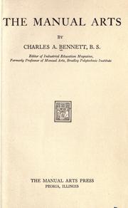 The manual arts by Charles Alpheus Bennett
