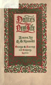 Cover of: Dante's New life by Dante Alighieri