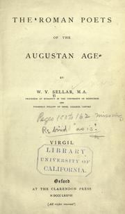 Cover of: Roman poets of the Augustan age: Virgil.