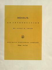 Cover of: Design: an introduction