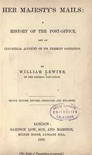 Cover of: Her Majesty's mails by William Lewins