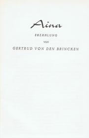 Aina by Gertrud von den Brincken