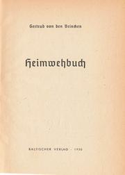 Cover of: Heimwehbuch: Gedichte