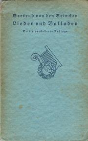 Cover of: Lieder und Balladen