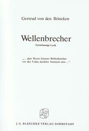 Cover of: Wellenbrecher by Gertrud von den Brincken