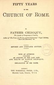 Cover of: Fifty years in the Church of Rome.