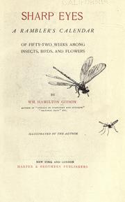 Cover of: Sharp eyes by W. Hamilton Gibson, W. Hamilton Gibson