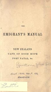 Cover of: The emigrants' manual.