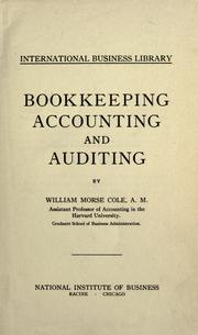 Cover of: Bookkeeping, accounting and auditing.