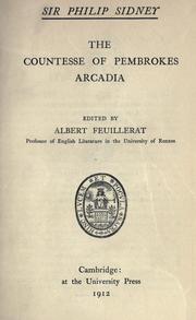 Cover of: The Countesse of Pembrokes Arcadia by Sir Philip Sidney