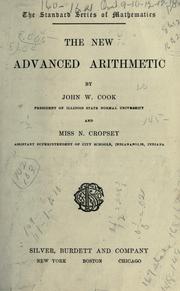 The new advanced arithmetic by John Williston Cook