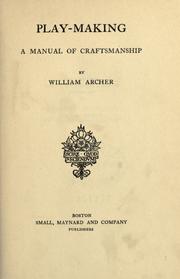 Cover of: Play-making by William Archer