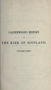 Cover of: The history of the Kirk of Scotland