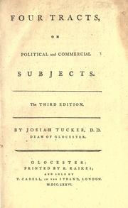 Cover of: Four tracts on political and commercial subjects. by Josiah Tucker, Josiah Tucker