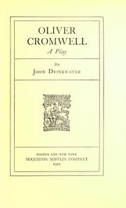 Cover of: Oliver Cromwell. by Drinkwater, John