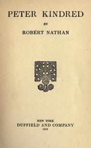 Cover of: Peter Kindred by Robert Nathan, Robert Nathan