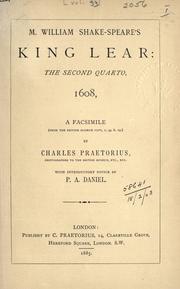 Cover of: King Lear by William Shakespeare