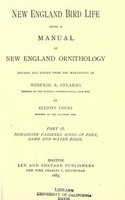 Cover of: New England bird life: being a manual of New England ornithology by Winfrid Alden Stearns