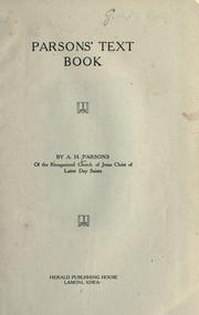 Cover of: Parsons' text book by A. H. Parsons