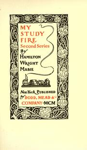 Cover of: My study fire