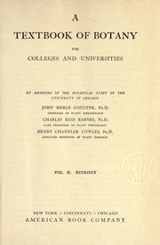 A textbook of botany for colleges and universities by John Merle Coulter