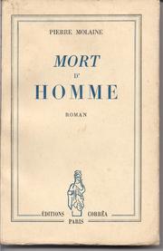 Cover of: Mort d'homme, roman.