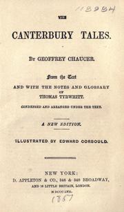Cover of: The Canterbury tales by Geoffrey Chaucer