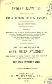Cover of: Indian battles by White, Henry
