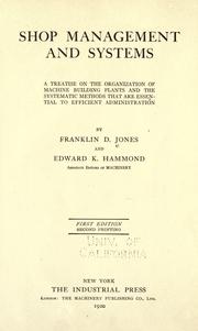 Shop management and systems by Franklin Day Jones