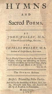 Cover of: Hymns and sacred poems.