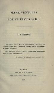 Cover of: Make ventures for Christ's sake by John Henry Newman
