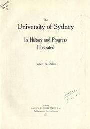 The University of Sydney by Robert A. Dallen